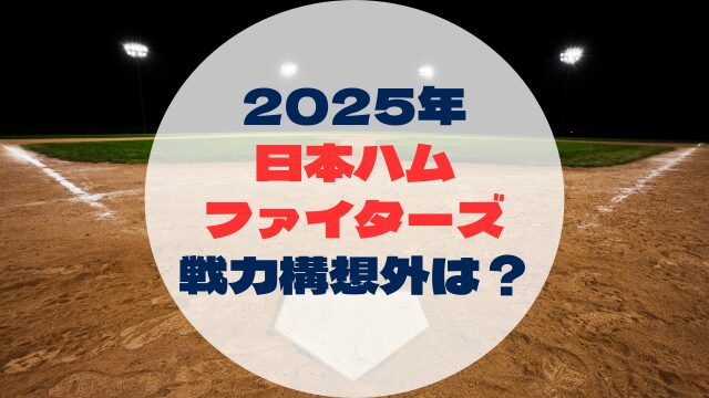 2025年戦力外予想　戦力構想外誰　日本ハムファイターズ　